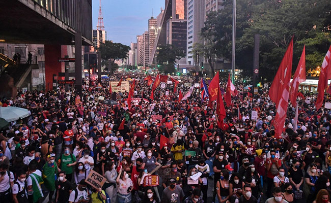 Thousands Protest In Brazil Against President Bolsonaro's Covid Response