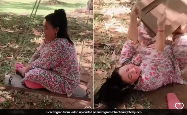 कॉमेडियन भारती सिंह पार्क में झूल रही थीं झूला, तभी यूं गिर पड़ीं- देखें Video