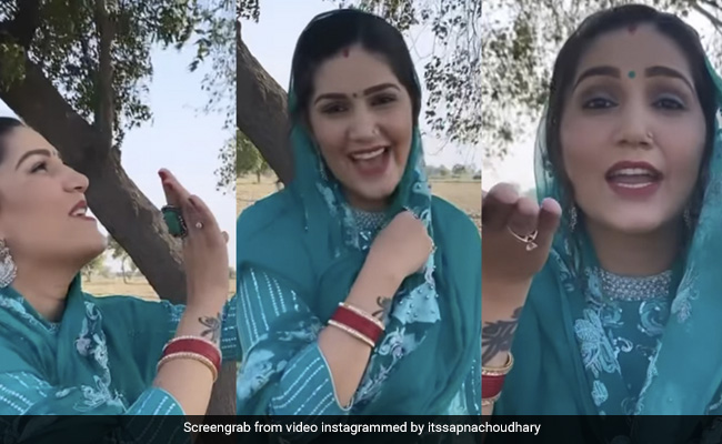 सपना चौधरी ने नीले सूट और देसी अंदाज में खेतों में झूमकर किया डांस, देखें Viral Video