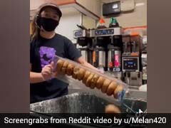 Shocking Viral Video Shows Dozens Of Dunkin Donuts Being Thrown Out