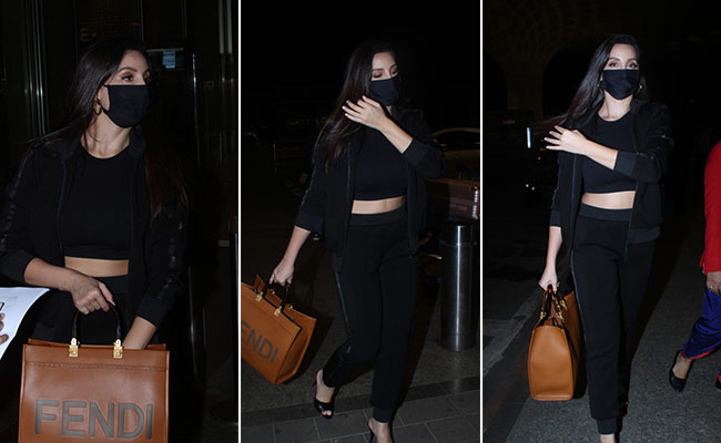 Even In Basic All-Black, Nora Fatehi's Rs 2.2 Lakh Fendi Handbag Stands Out And How