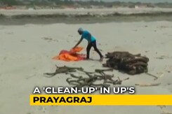 Video: After Body Pile Up By The Ganga, A 'Clean Up' In Prayagraj Video: After Body Pile Up By The Ganga, A 'Clean Up' In Prayagraj