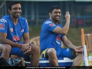 "Should Try With The Bat": Ravindra Jadeja On MS Dhonis Sword Wielding Gesture. Watch