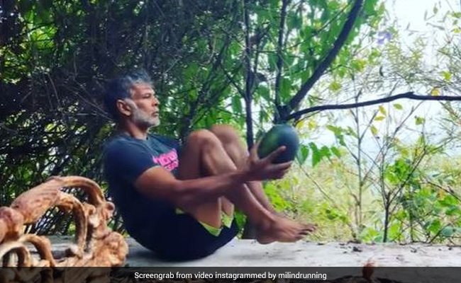 Milind Soman Spent "36 Hours Without Gadgets." A Watermelon Was Involved