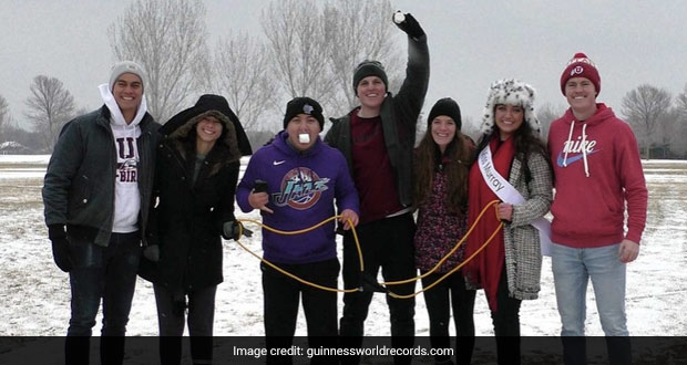 Watch: Duo Set Record For Farthest Marshmallow Propelled And Caught In The Mouth