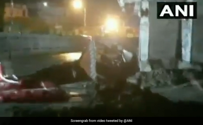 Watch: Truck Falls Into Caved Road Amid Heavy Rain In Delhi