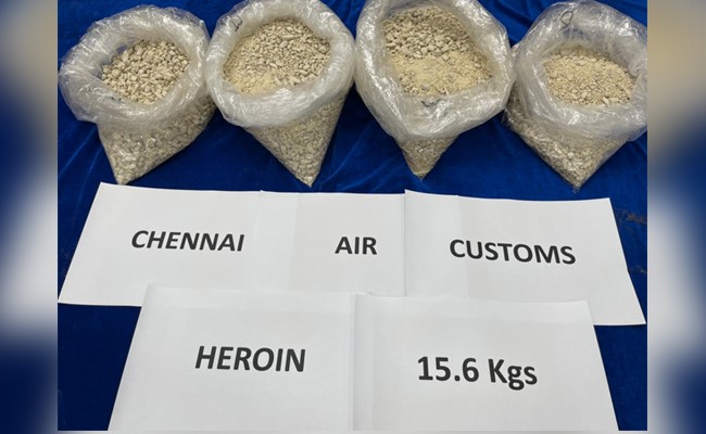 Heroin Worth Rs 100 Crore Seized From Chennai Airport, 2 Arrested