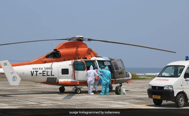 Navy Helps In Evacuating Covid Patient, 75, From Lakshadweep To Kochi