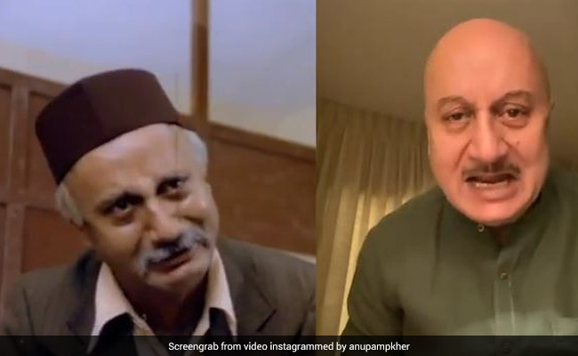 On 37 Years Of <i>Saaransh</i>, Anupam Kher Re-Enacts An Emotional Scene From His Debut Film