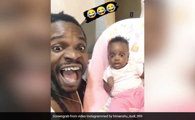 रो रही बच्ची को देख पिता ने निकाली ऐसी आवाज, देख डर गई बेटी, 80 लाख से ज्यादा बार देखा गया Video