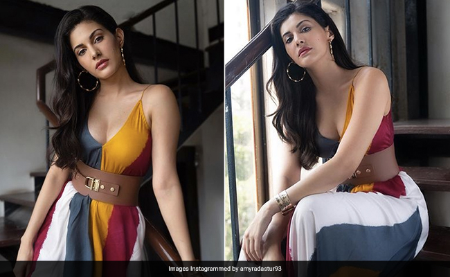 It Doesn't Get Any Brighter This Summer Than Amyra Dastur In A Multicoloured Maxi Dress