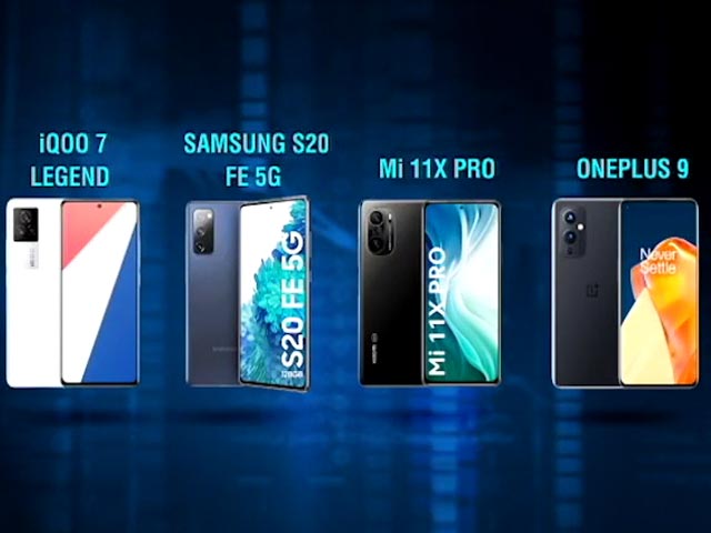 iQoo 7 Legend VS Samsung Galaxy S20 FE 5G vs MI 11X Pro vs OnePlus 9