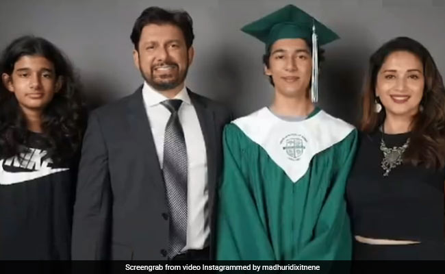 Madhuri Dixit's Son Arin "Graduates From High School With Flying Colours." See What The "Proud" Mom Posted