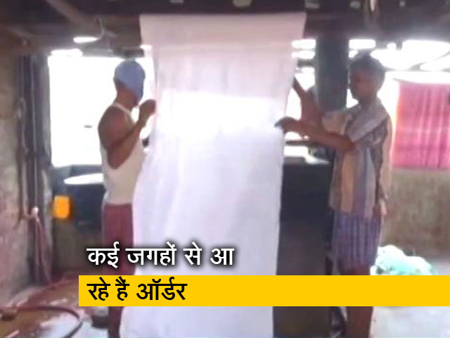 गया: कोरोना की वजह से बढ़ी कफन की मांग, जगह-जगह से आ रहे हैं ऑर्डर