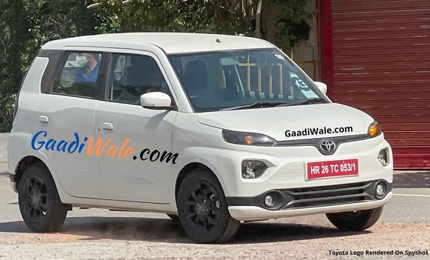 Wagon R-Based Toyota Hatchback Spied Again; Hints At Being An EV
