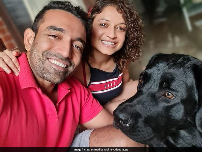 Robin Uthappa Reunites With His "Other Munchkin" After IPL 2021 Suspension