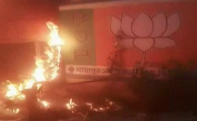 BJP Office Set On Fire In Bengal, Party Blames Trinamool