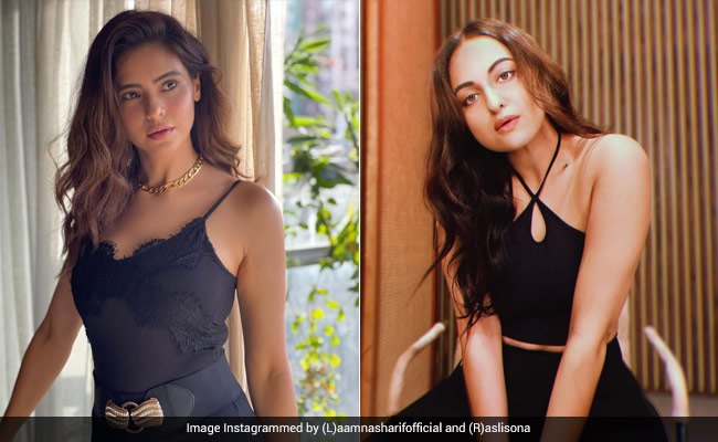 Sonakshi Sinha, Aamna Sharif Are Incredible Black Magic Women In Their Strappy Outfits