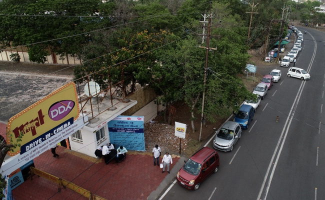 Cars Line Up At First Drive-In Covid Vaccination Centre In Madhya Pradesh
