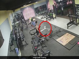 Chilling Video Shows The Moment A Ceiling Fan Fell Down On Gym-Goer Chilling Video Shows The Moment A Ceiling Fan Fell Down On Gym-Goer