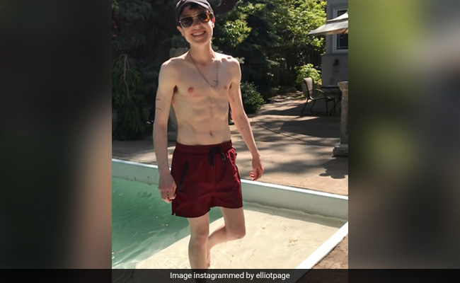 Transgender Actor Elliot Page Shares Milestone Pic Of Himself In Swim Trunks