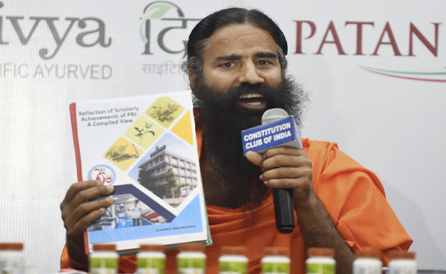 UP BJP Lawmaker Backs Ramdev Over Comments On Allopathy