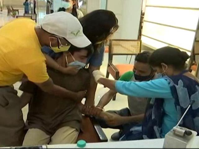 A Mall In Gurugram Organised COVID Vaccination Camp For People With Special Needs