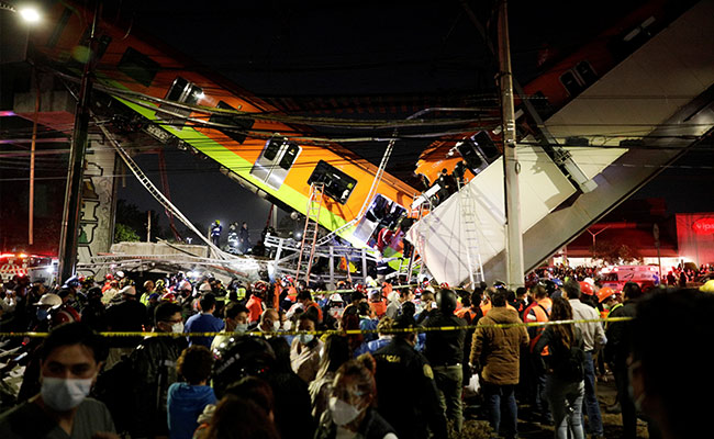 13 Killed, 70 Injured As Mexico City Metro Overpass Collapses