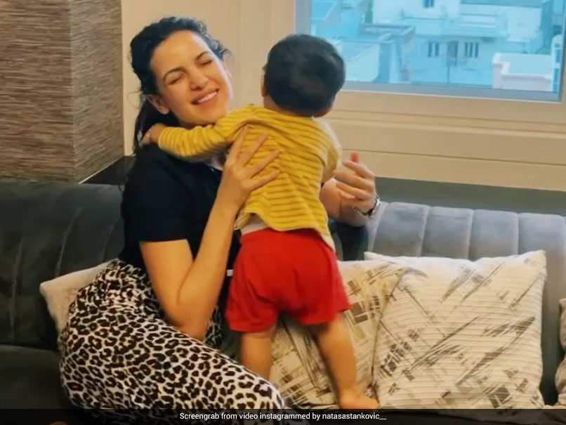Watch: Natasa Stankovic Hugs Agastya In Cute Instagram Video, Hardik Pandya Showers Them With Love