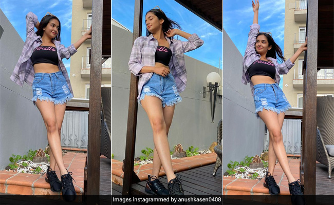 Anushka Sen Keeps It Casual in Cape Town In A Cool Crop Top And Shorts