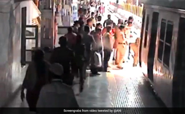 Watch: Railway Cop Rescues Woman From Being Run Over By Train In Mumbai