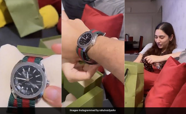 Rahul Vaidya Wears; Not His Heart, But His Rs 70K Gucci Watch From Disha Parmar On His Sleeve
