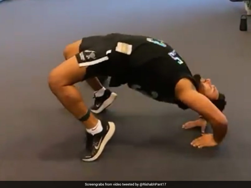 "Really Elastic": Delhi Capitals Share Video Of Rishabh Pant's Back Bend Stretch. Watch