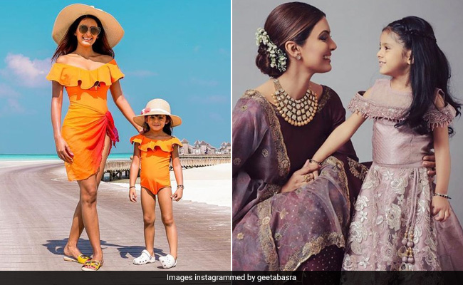 All The Times Geeta Basra Fashionably Twinned With Her Daughter Hinaya Heer
