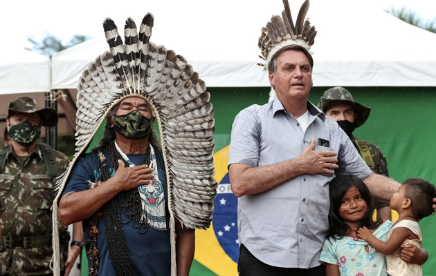 Brazil President Visits Indigenous Lands In Amazon Despite Protests