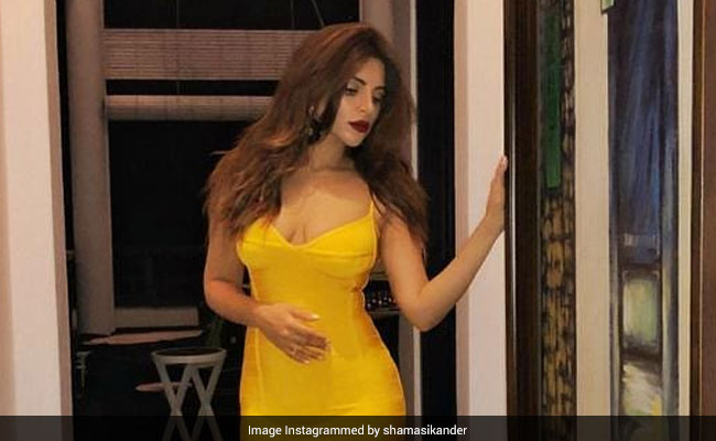 Shama Sikander Shines Brighter Than Sunshine In A Bright Yellow Dress