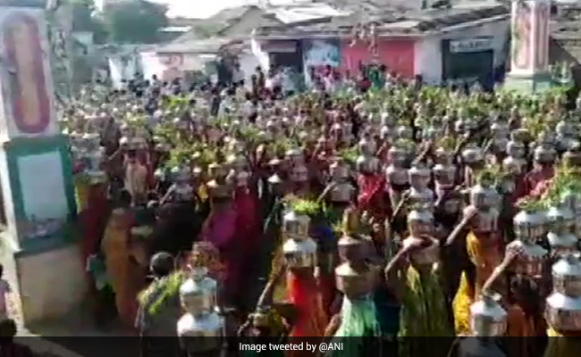 Video: Devotees Defy Curbs To Gather At Gujarat Temple Amid Covid Surge