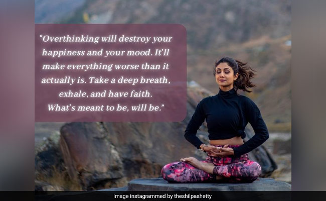 शिल्पा शेट्टी ने दिया महामारी से बचने का मंत्र, कहा - "आज में जिएं..."