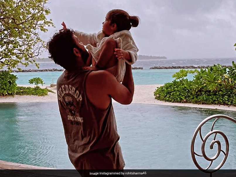 "Proud Girl Dad": Rohit Sharma Shares Adorable Picture With Daughter Samaira