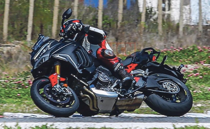 Upcoming Ducati Multistrada V4 Pikes Peak Spotted On Track