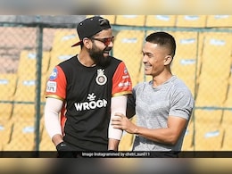 "Virat Kohli Sends Funny Memes, That's Majority Of The Chat": Sunil Chhetri "Virat Kohli Sends Funny Memes, That's Majority Of The Chat": Sunil Chhetri