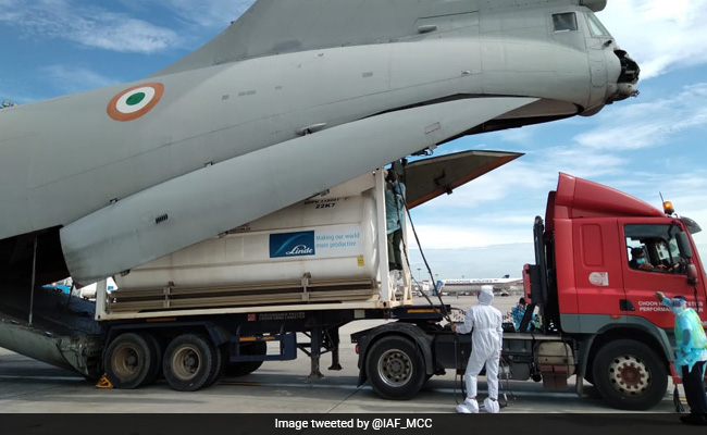 Indian Air Force Airlifts Oxygen Containers From Bangkok