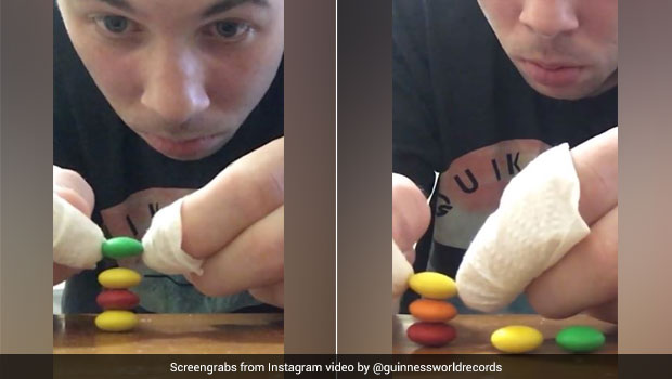 Watch: Man Makes World Record For Stacking M&M Candies. Guess How Many?