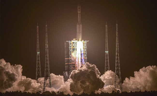 China Cargo Craft Docks With Space Station Module