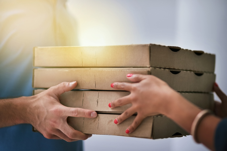 Watch: Woman Takes Pizza Bag From Delivery Boy And It's Too Funny To Miss