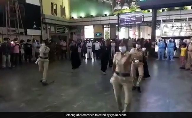 Watch: Chennai Cops Dance To '<i>Enjoy Enjaami</i> ' For Covid Awareness