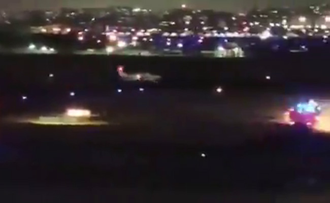 Watch: The Moment When Air Ambulance Belly-Landed At Mumbai Airport