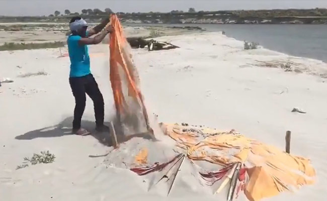 Video: After Body Pile Up By The Ganga, A 'Clean Up' In Prayagraj