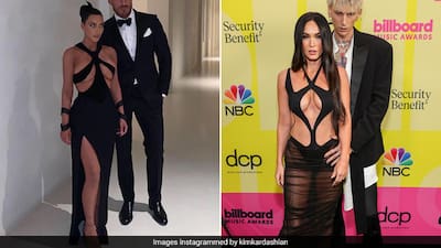 megan fox sheer mugler dress Megan Fox broke the internet with her bold, sheer & wet look dress by Thierry Mugler on red carpet at the MTV VMAs alongside Machine Gun Kelly. . . . . #