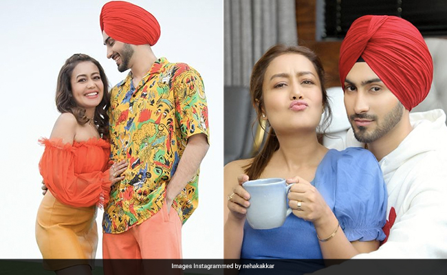 Bright Colours And Bold Prints Define Neha Kakkar And Rohanpreet Singh's Couple Style Perfectly